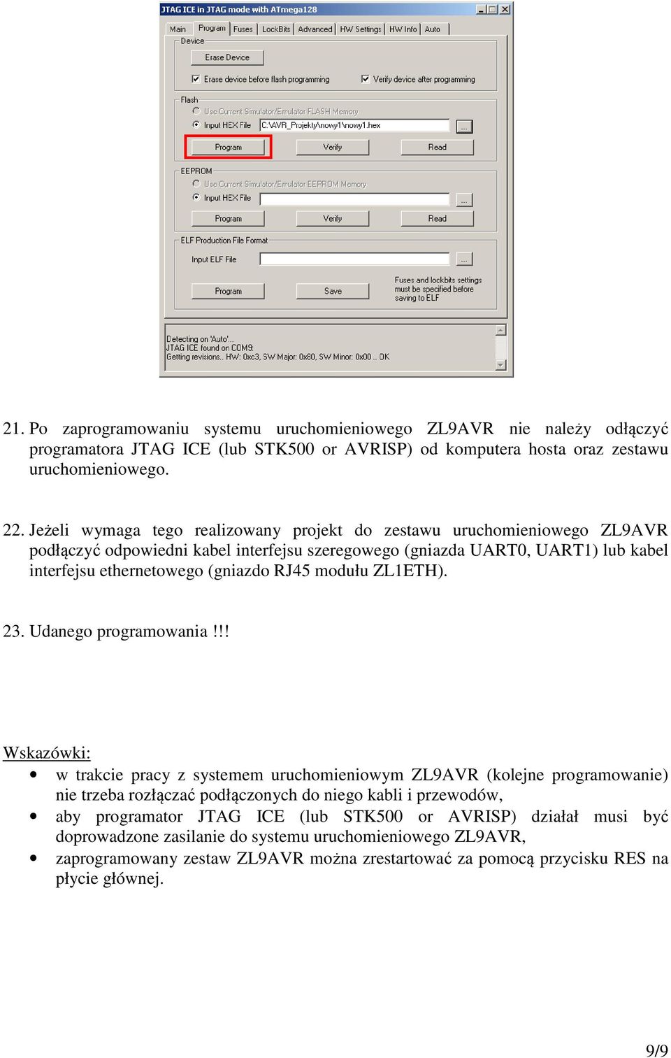 RJ45 modułu ZL1ETH). 23. Udanego programowania!