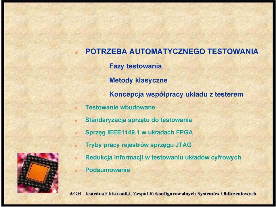 sprzętu do testowania Sprzęg IEEE1149.