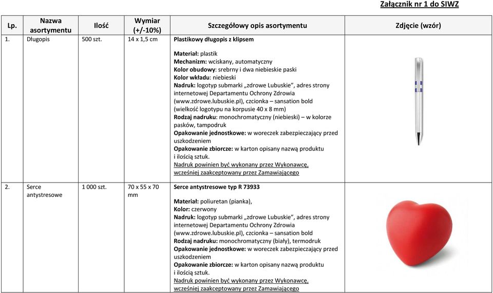 70 x 55 x 70 mm Materiał: plastik Mechanizm: wciskany, automatyczny Kolor obudowy: srebrny i dwa niebieskie paski Kolor wkładu: niebieski (wielkość logotypu na korpusie 40 x