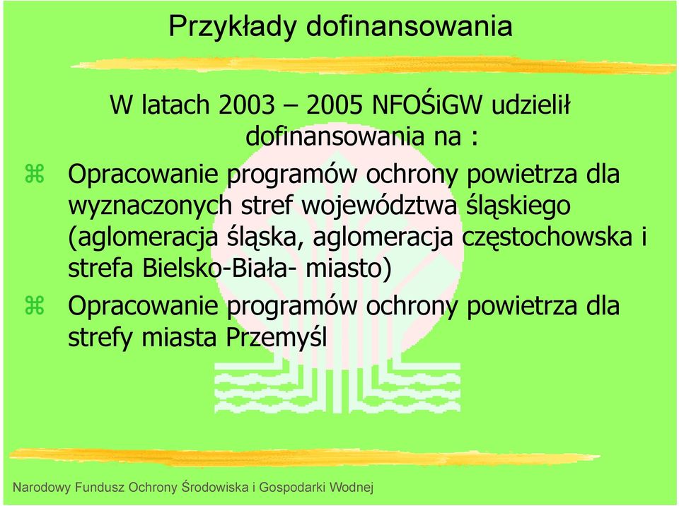 województwa śląskiego (aglomeracja śląska, aglomeracja częstochowska i strefa