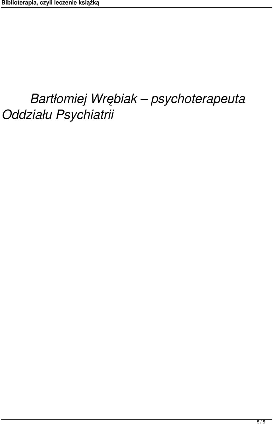 psychoterapeuta