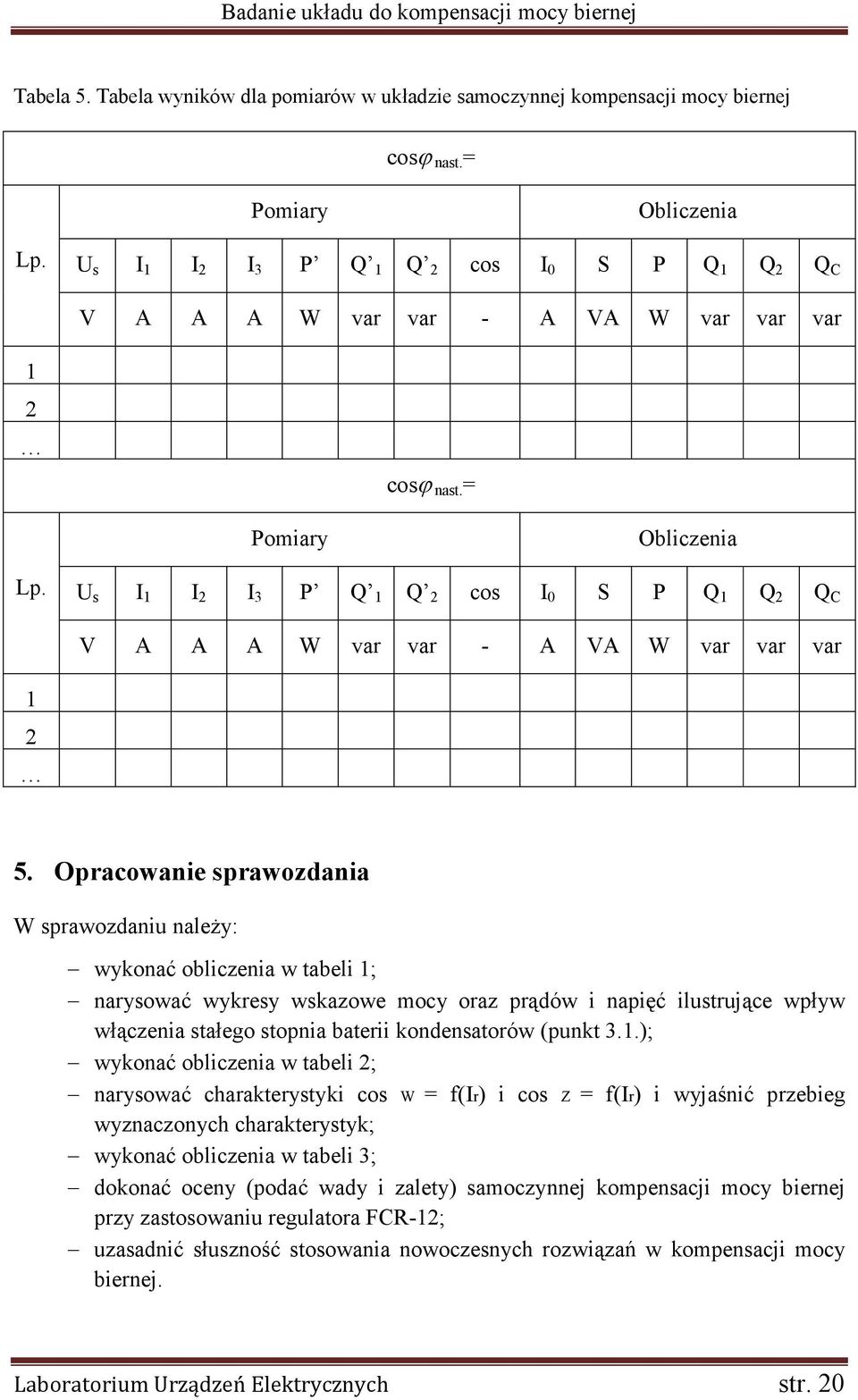 U s I 1 I 2 I 3 P Q 1 Q 2 cos I 0 S P Q 1 Q 2 Q C V A A A W var var ϕ - A VA W var var var 1 2 5.