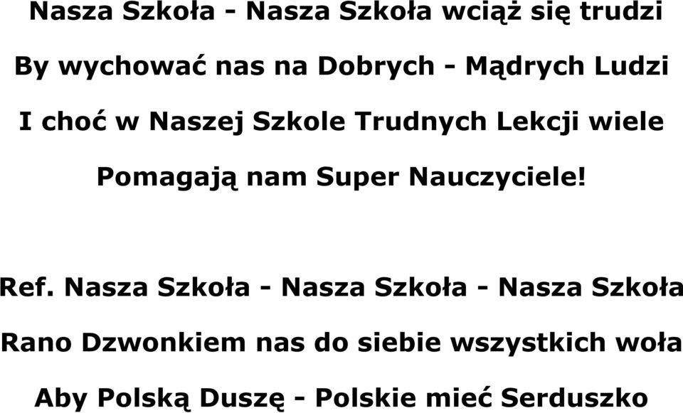 Super Nauczyciele! Ref.