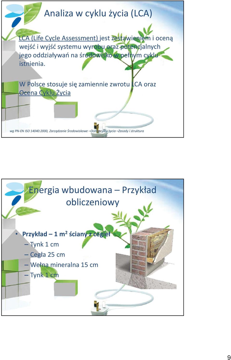 W Polsce stosuje się zamiennie zwrotu LCA oraz Ocena Cyklu Życia wg PN-EN ISO 14040:2000, Zarządzanie Środowiskowe