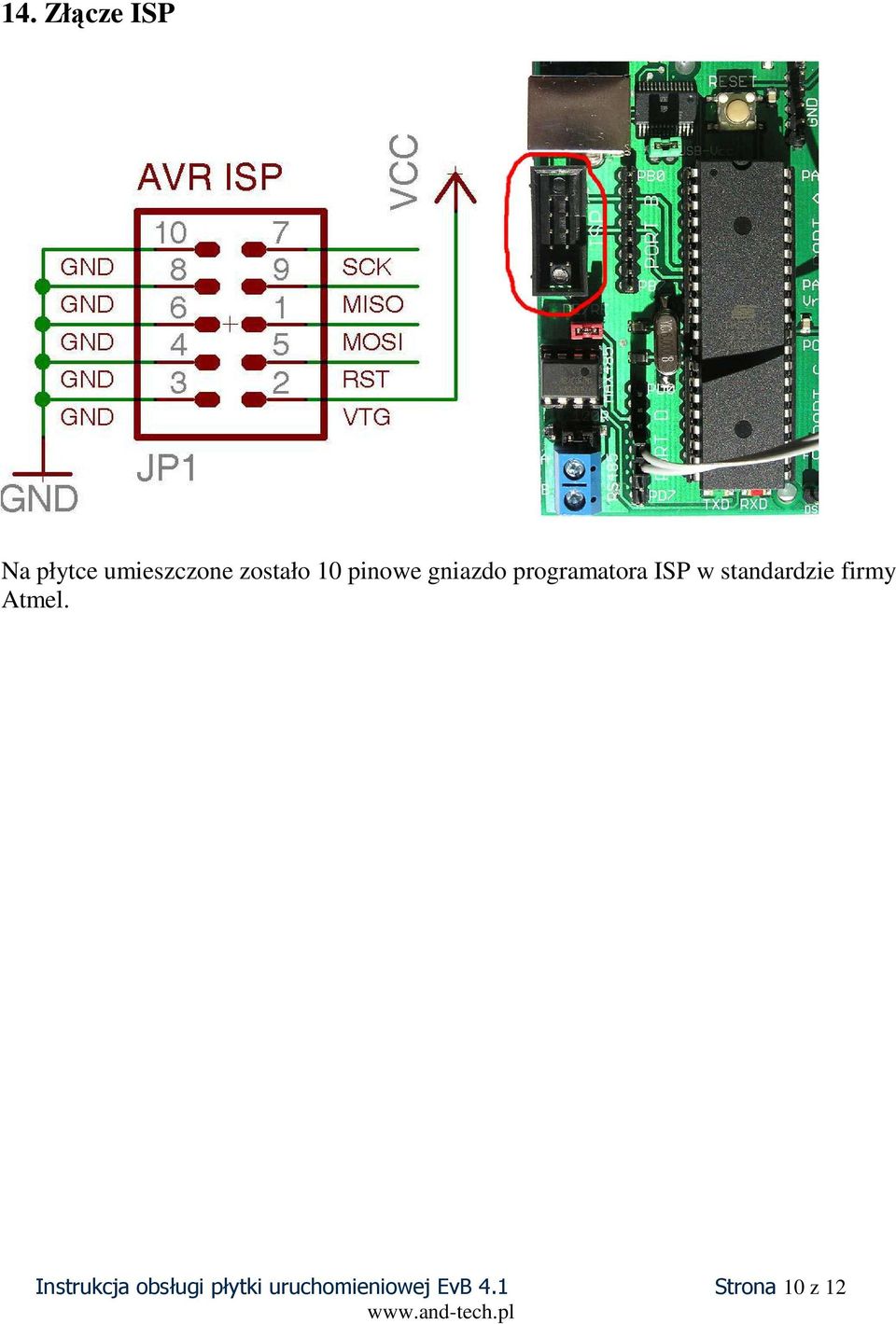 w standardzie firmy Atmel.