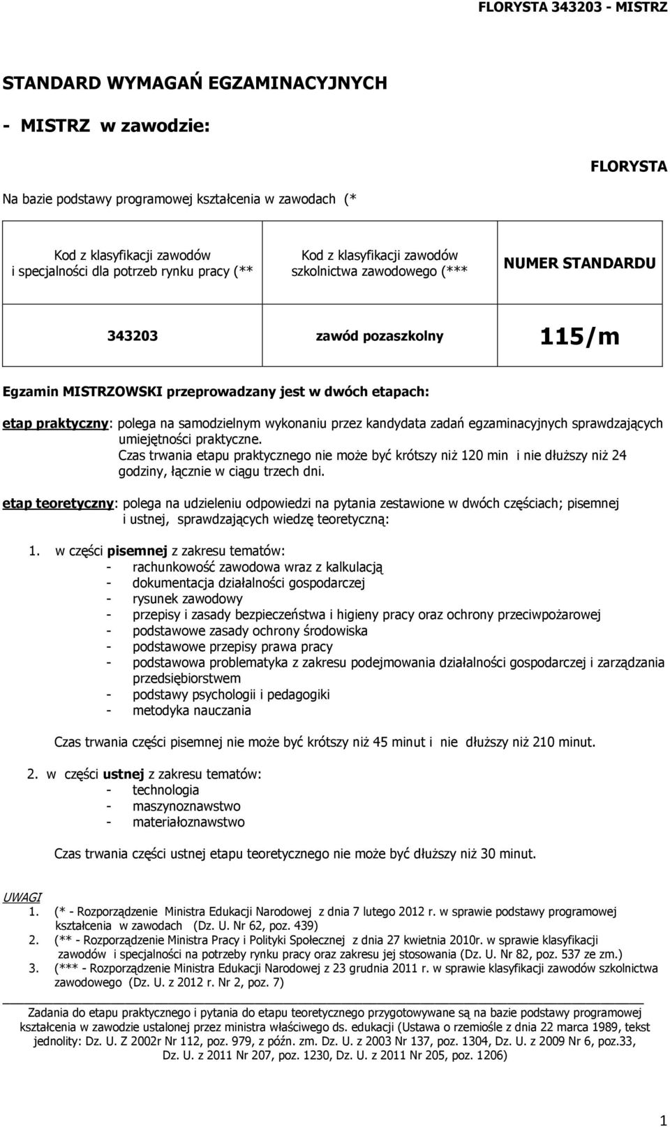 wykonaniu przez kandydata zadań egzaminacyjnych sprawdzających umiejętności praktyczne.