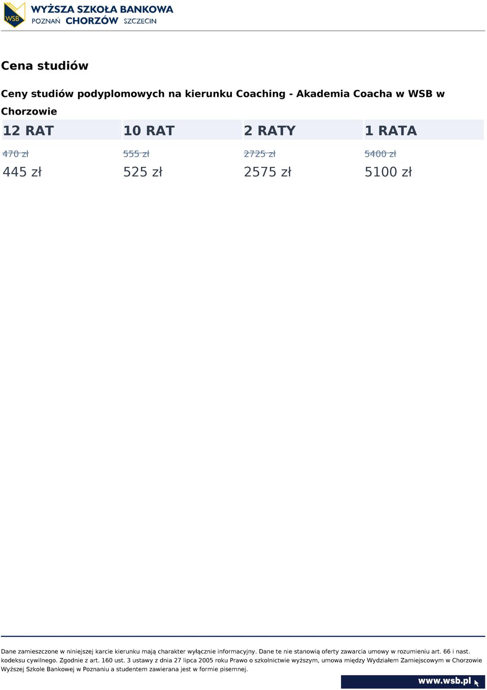 Chorzowie 12 RAT 10 RAT 2 RATY 1 RATA 470 zł