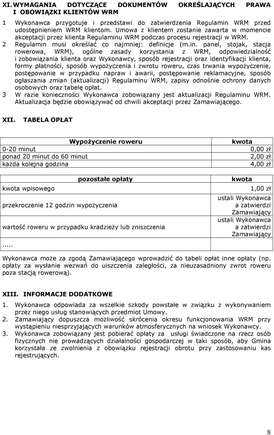 WRM podczas procesu rejestracji w WRM. 2 Regulamin 