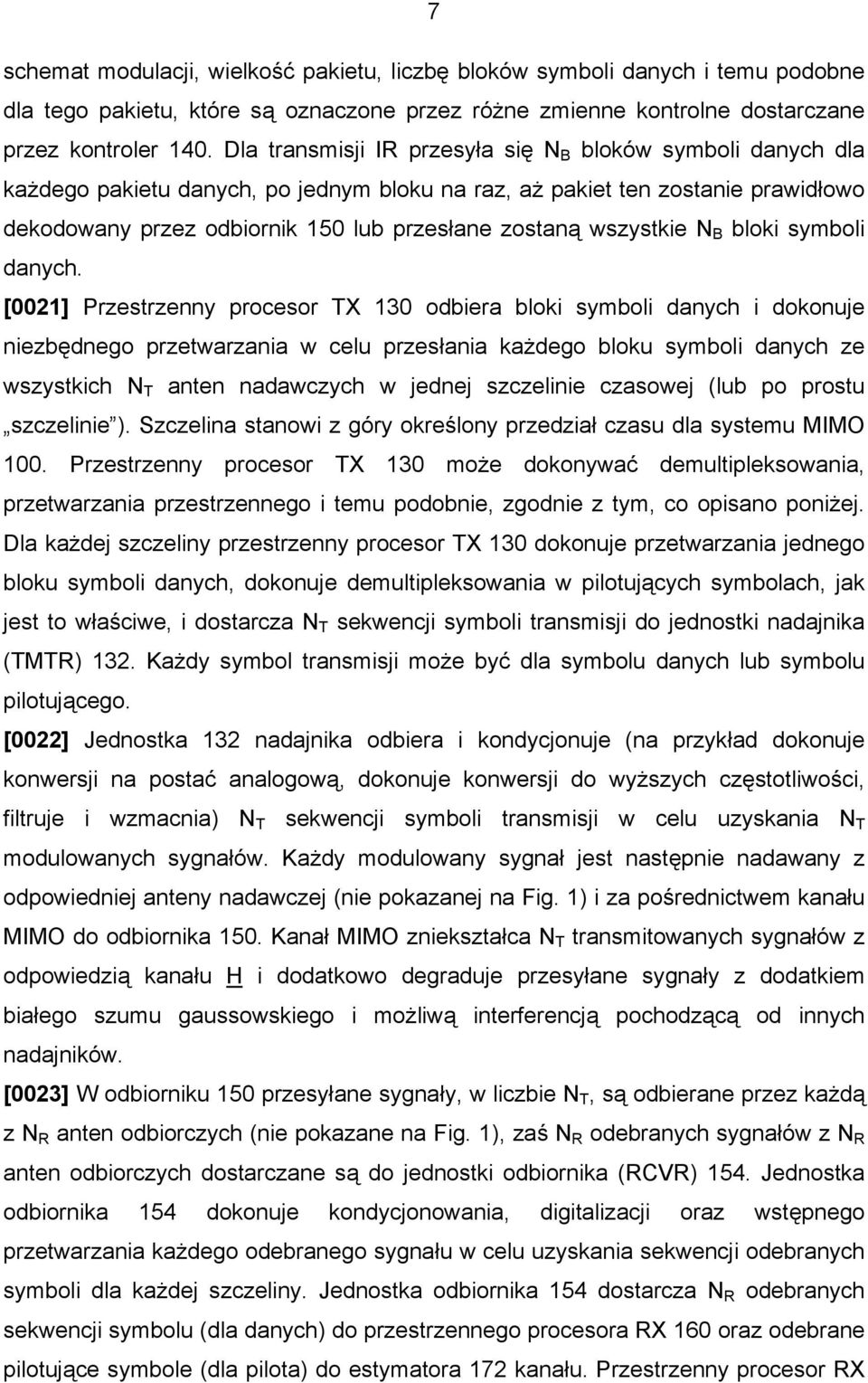 wszystkie N B bloki symboli danych.