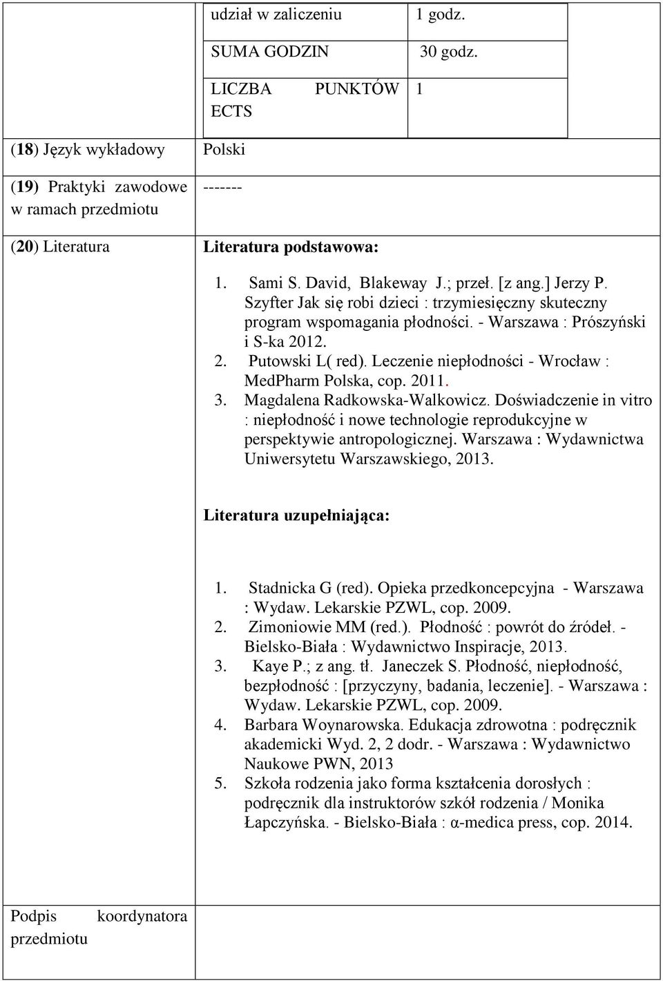 Leczenie niepłodności - Wrocław : MedPharm Polska, cop. 20. 3. Magdalena Radkowska-Walkowicz. Doświadczenie in vitro : niepłodność i nowe technologie reprodukcyjne w perspektywie antropologicznej.