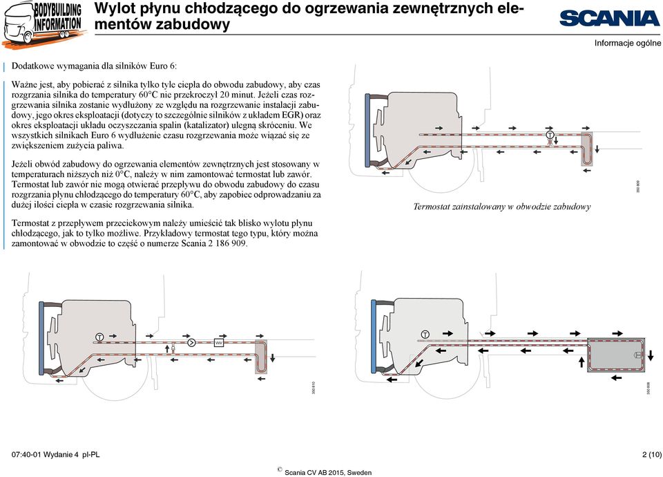 oczyszczania spalin (katalizator) ulegną skróceniu. We wszystkich silnikach Euro 6 wydłużenie czasu rozgrzewania może wiązać się ze zwiększeniem zużycia paliwa.