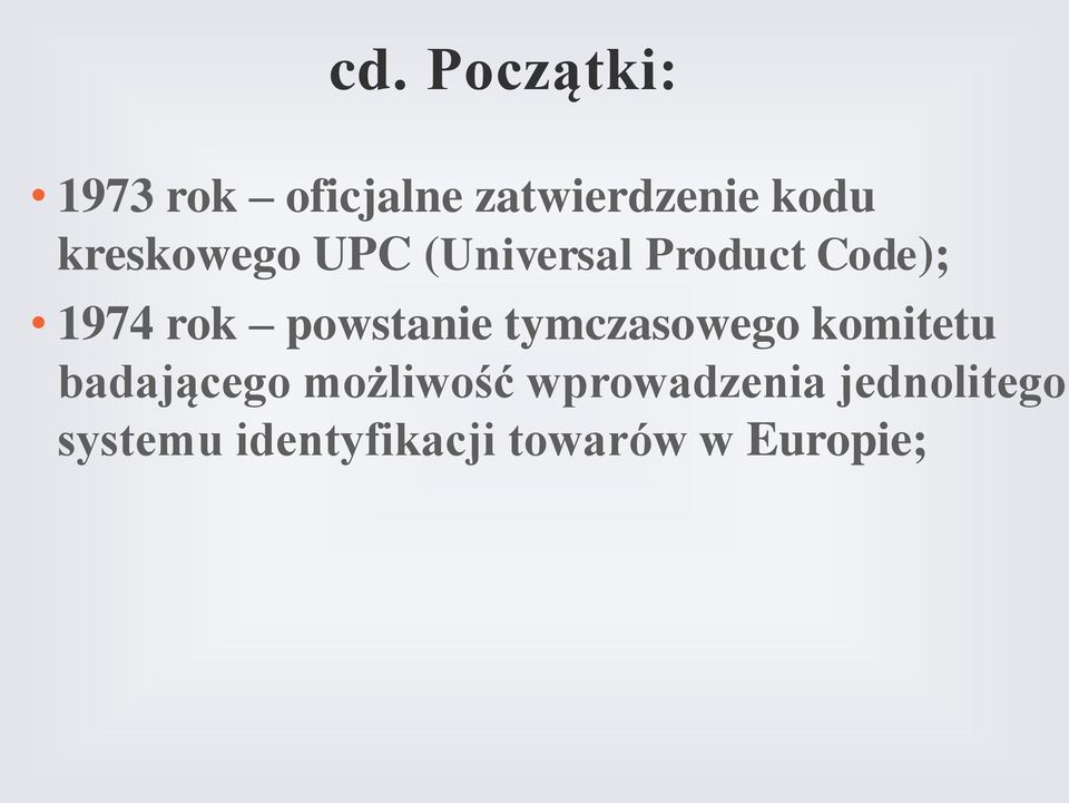 powstanie tymczasowego komitetu badającego możliwość