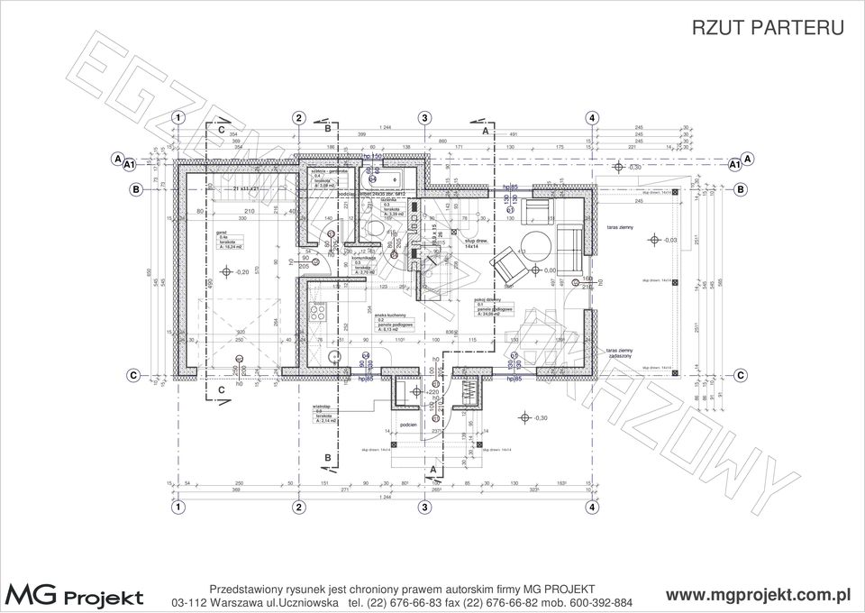 0 :, m podci g elbet x zbr. 6# lazienka 0. :,9 m komunikacja 0. :,70 m up drewn. x 8,9 x 6 00 0 8 90 96 08 9 0 9 79 0 0 9 d podcien 7 pokoj dzienny 0.