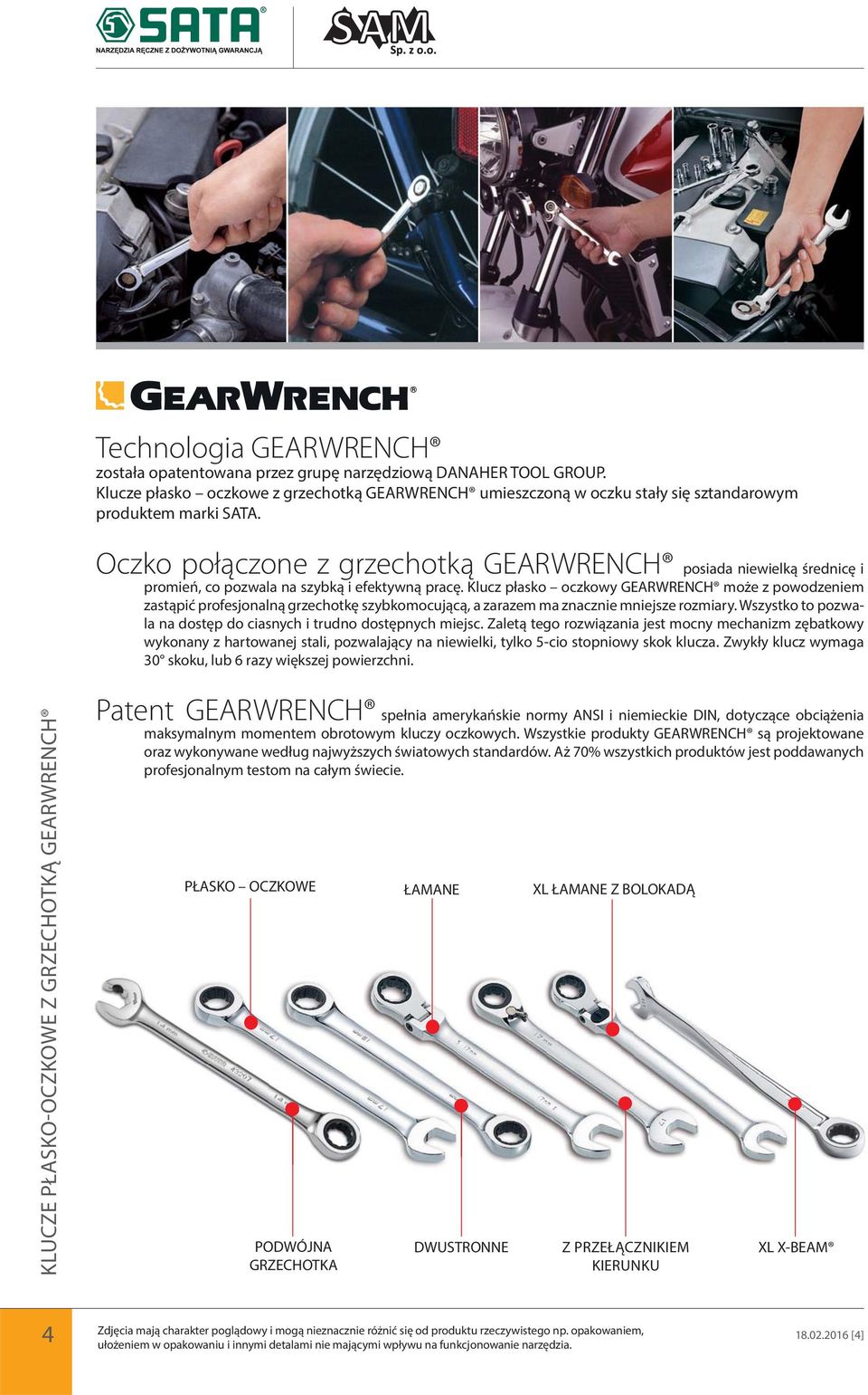 Klucz płasko oczkowy GEARWRENCH może z powodzeniem zastąpić profesjonalną grzechotkę szybkomocującą, a zarazem ma znacznie mniejsze rozmiary.