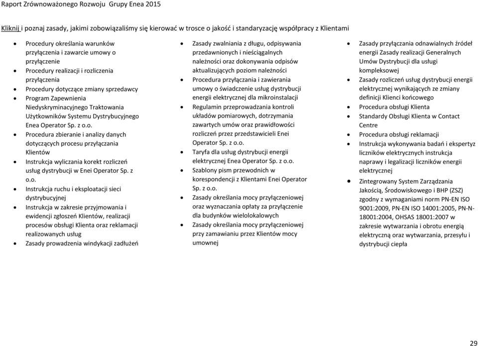 z o.o. Instrukcja ruchu i eksploatacji sieci dystrybucyjnej Instrukcja w zakresie przyjmowania i ewidencji zgłoszeń Klientów, realizacji procesów obsługi Klienta oraz reklamacji realizowanych usług