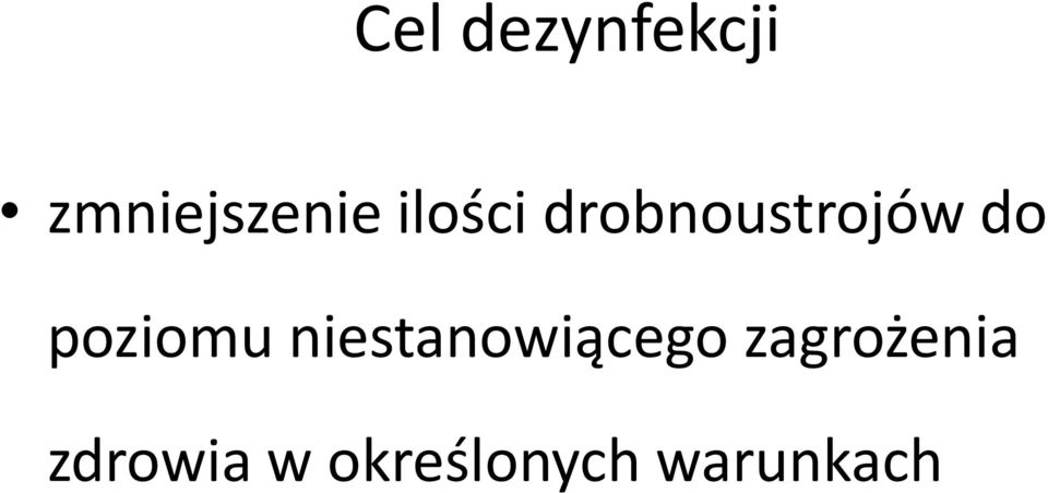 poziomu niestanowiącego