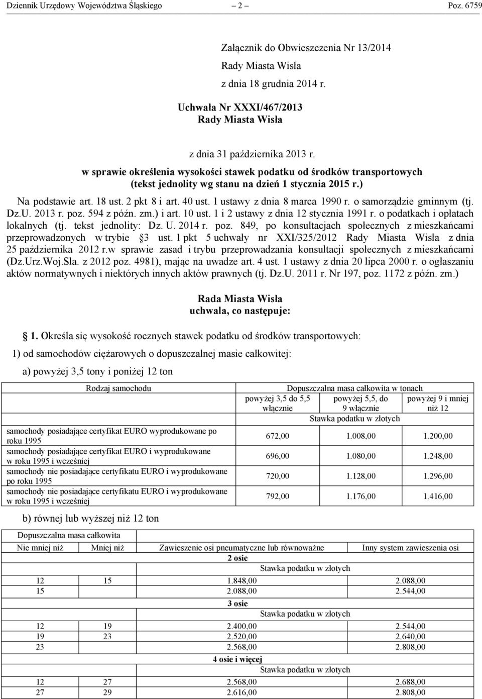 ) Na podstawie art. 18 ust. 2 pkt 8 i art. 40 ust. 1 ustawy z dnia 8 marca 1990 r. o samorządzie gminnym (tj. Dz.U. 2013 r. poz. 594 z późn. zm.) i art. 10 ust. 1 i 2 ustawy z dnia 12 stycznia 1991 r.