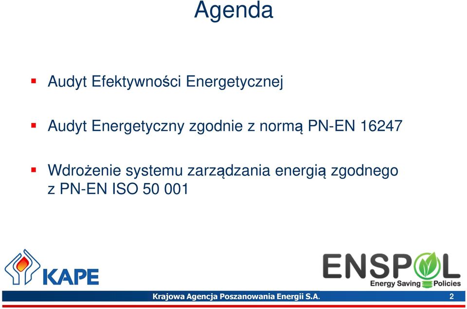 Wdrożenie systemu zarządzania energią zgodnego z