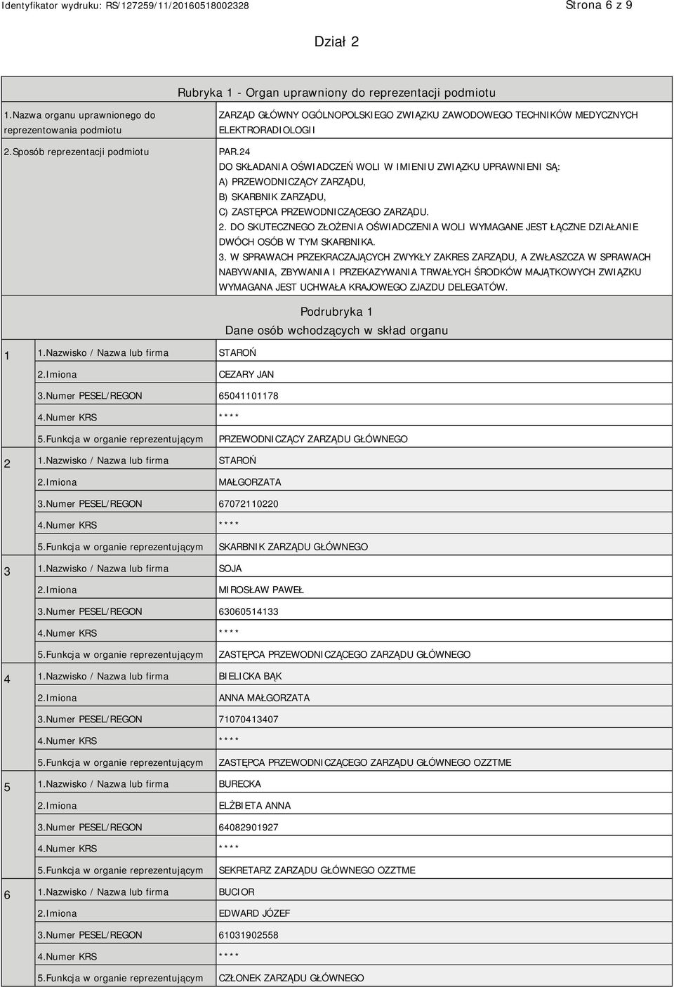 24 DO SKŁADANIA OŚWIADCZEŃ WOLI W IMIENIU ZWIĄZKU UPRAWNIENI SĄ: A) PRZEWODNICZĄCY ZARZĄDU, B) SKARBNIK ZARZĄDU, C) ZASTĘPCA PRZEWODNICZĄCEGO ZARZĄDU. 2.