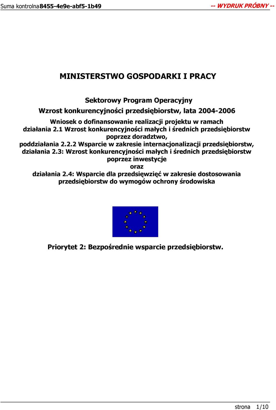 3: Wzrost konkurencyjności małych i średnich przedsiębiorstw poprzez inwestycje oraz działania 2.