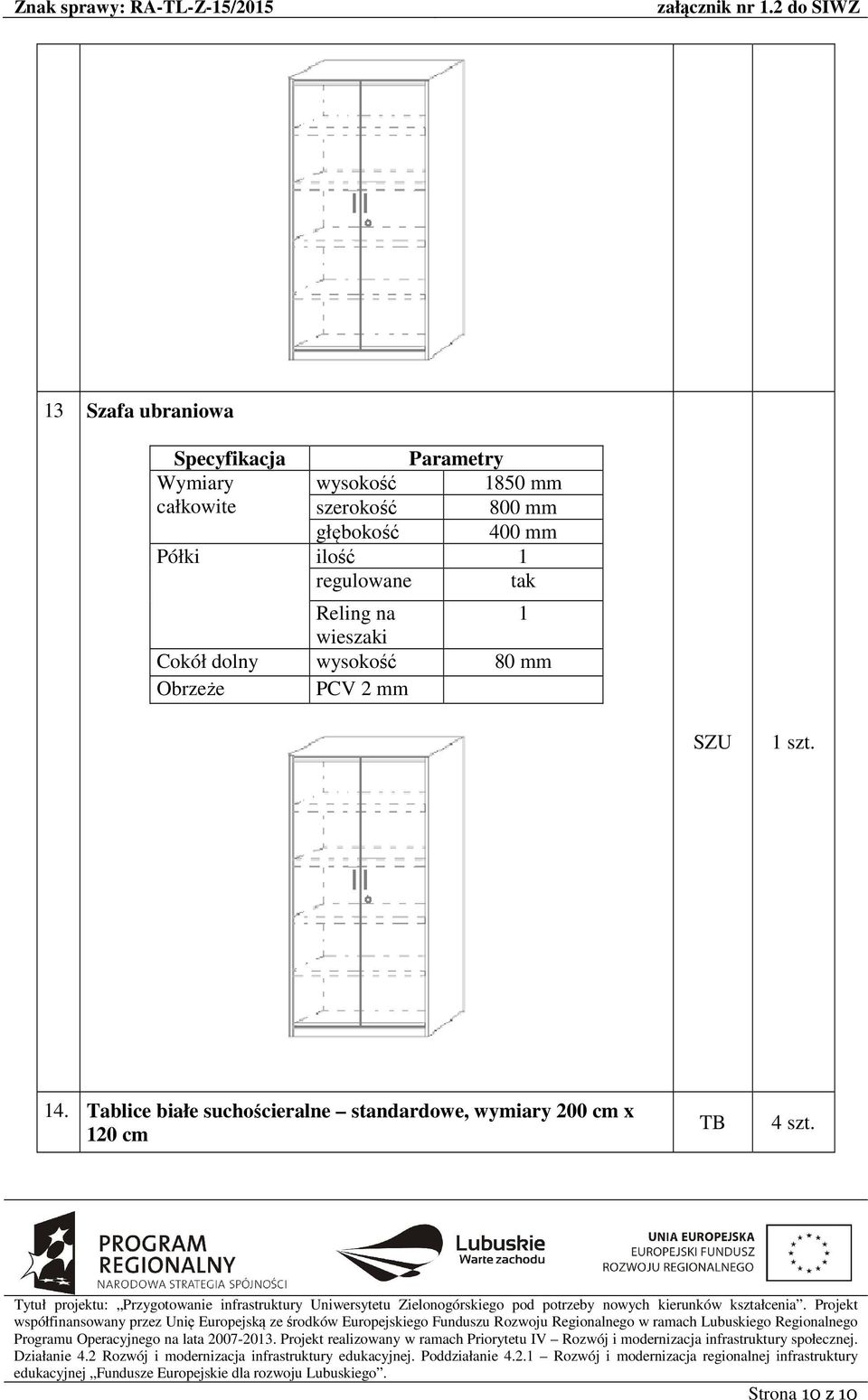 Cokół dolny wysokość 80 mm Obrzeże PCV 2 mm SZU 1 szt. 14.