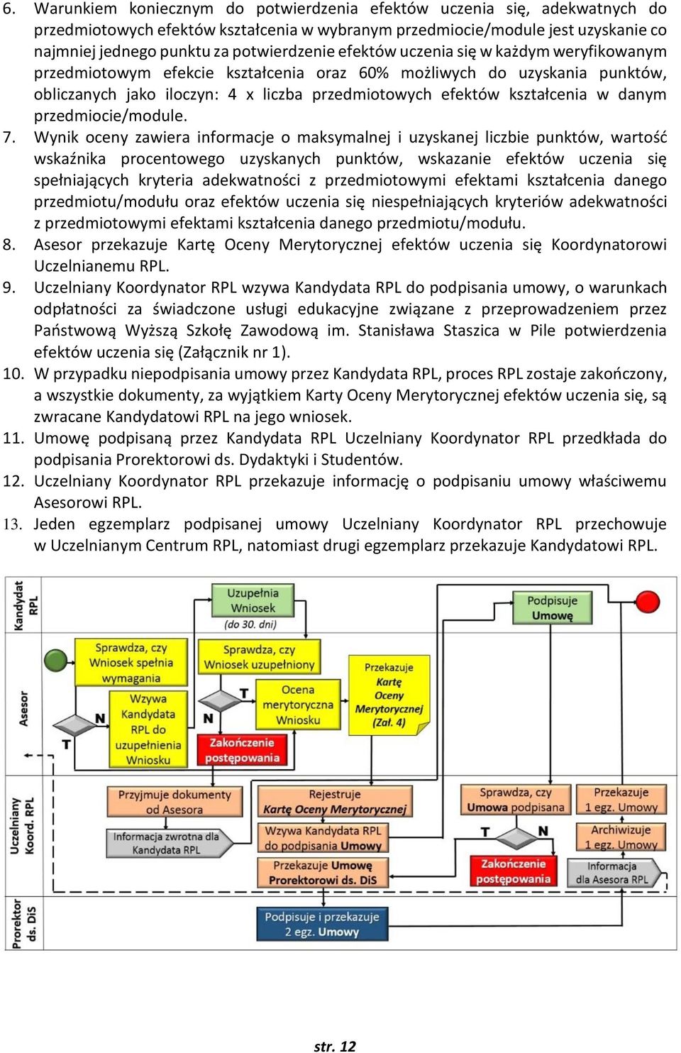 kształcenia w danym przedmiocie/module. 7.