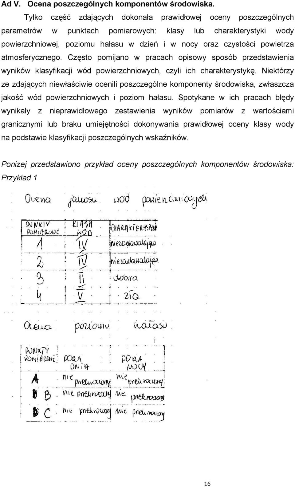 powietrza atmosferycznego. Często pomijano w pracach opisowy sposób przedstawienia wyników klasyfikacji wód powierzchniowych, czyli ich charakterystykę.