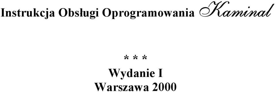 Oprogramowania