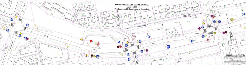 2015 SKALA 1:500 INWESTOR: OBIEKT: Gmina Miasto Koszalin - Zarz d Dróg Miejskich w Koszalinie ul.