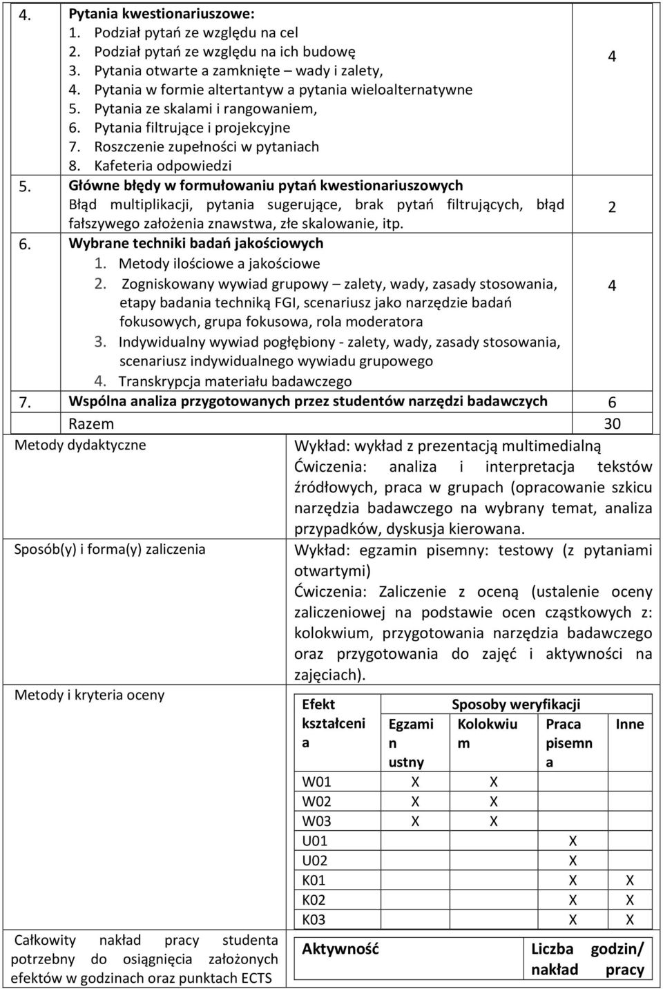 Główne błędy w formułowaniu pytań kwestionariuszowych Błąd multiplikacji, pytania sugerujące, brak pytań filtrujących, błąd 2 fałszywego założenia znawstwa, złe skalowanie, itp. 6.