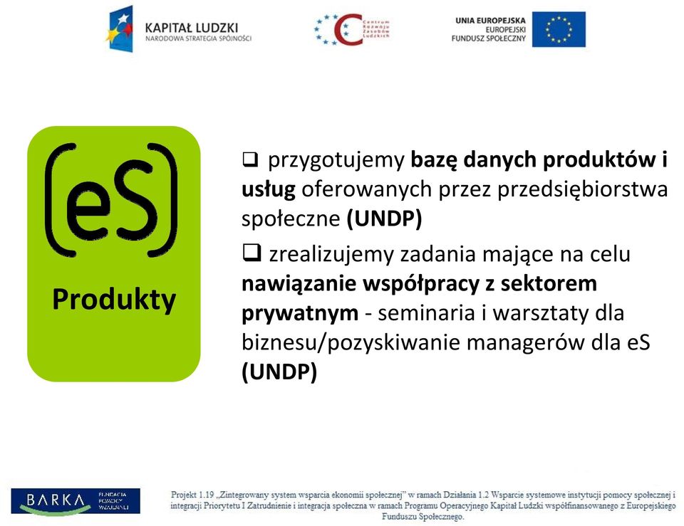 mające na celu nawiązanie współpracy z sektorem prywatnym