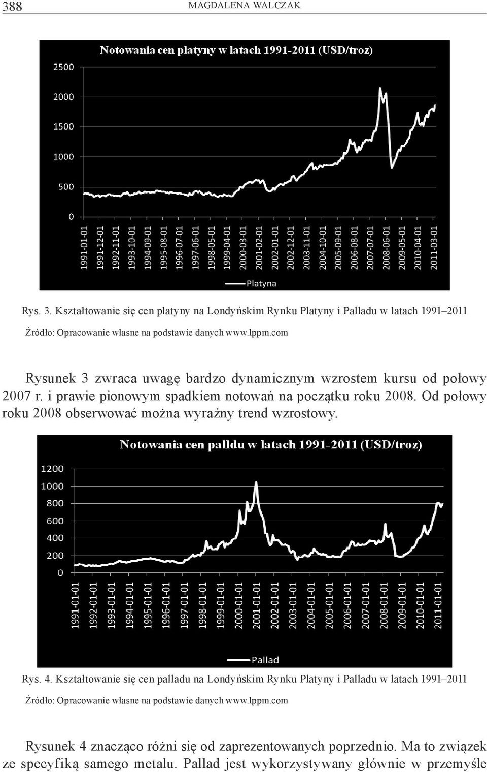 Od po owy roku 2008 obserwowa mo na wyra ny trend wzrostowy. Rys. 4.