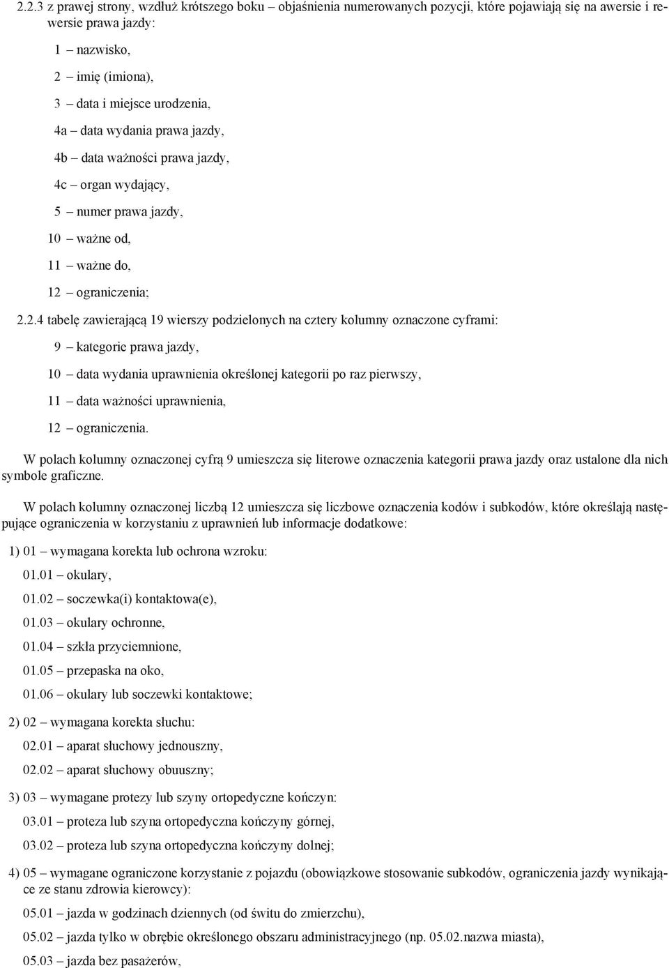 ograniczenia; 2.
