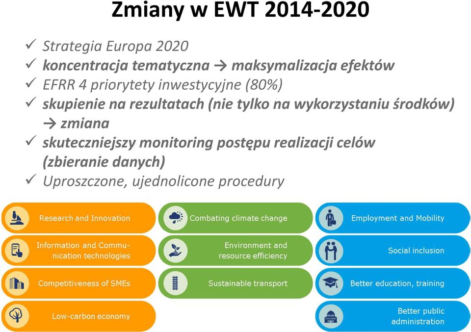 rezultatach (nie tylko na wykorzystaniu środków) zmiana skuteczniejszy