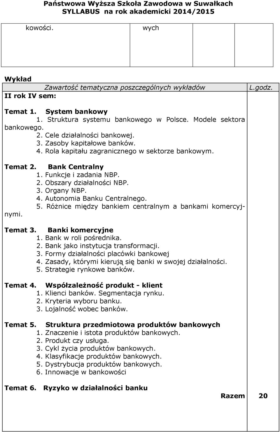 . Obszary działalności NBP. Organy NBP. 4. Autonomia Banku Centralnego. 5. Różnice między bankiem centralnym a bankami komercyjnymi. Temat Banki komercyjne Bank w roli pośrednika.