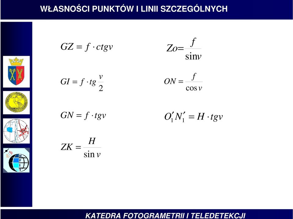 sin v GI tg v ON cos v GN