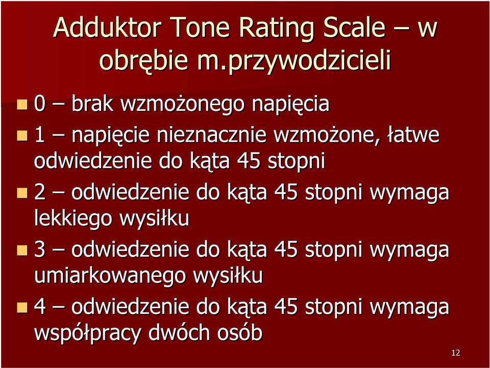 łatwe odwiedzenie do kąta k 45 stopni 2 odwiedzenie do kąta k 45 stopni wymaga lekkiego