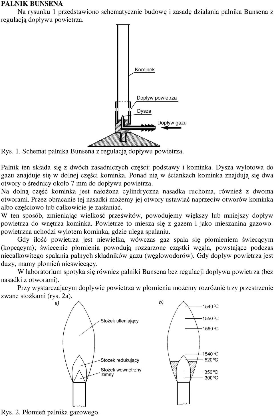 Ponad nią w ściankach kominka znajdują się dwa otwory o średnicy około 7 mm do dopływu powietrza. Na dolną część kominka jest nałożona cylindryczna nasadka ruchoma, również z dwoma otworami.