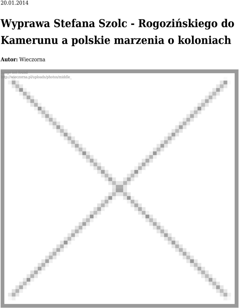 Rogozińskiego do Kamerunu a polskie