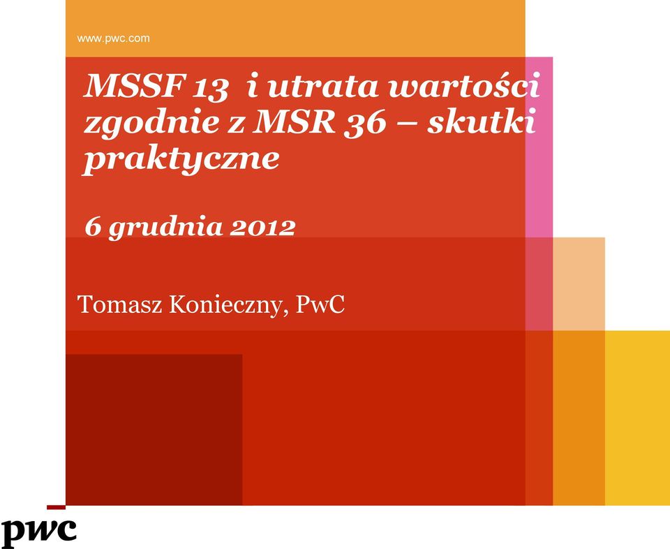 wartości zgodnie z MSR 36