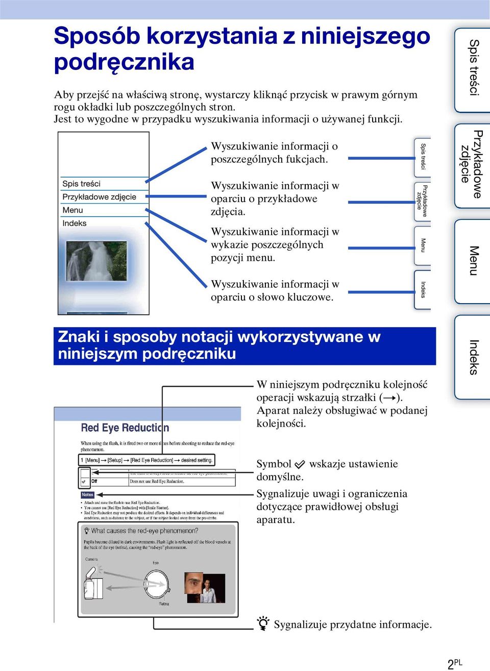 Wyszukiwanie informacji w wykazie poszczególnych pozycji menu. Wyszukiwanie informacji w oparciu o słowo kluczowe.