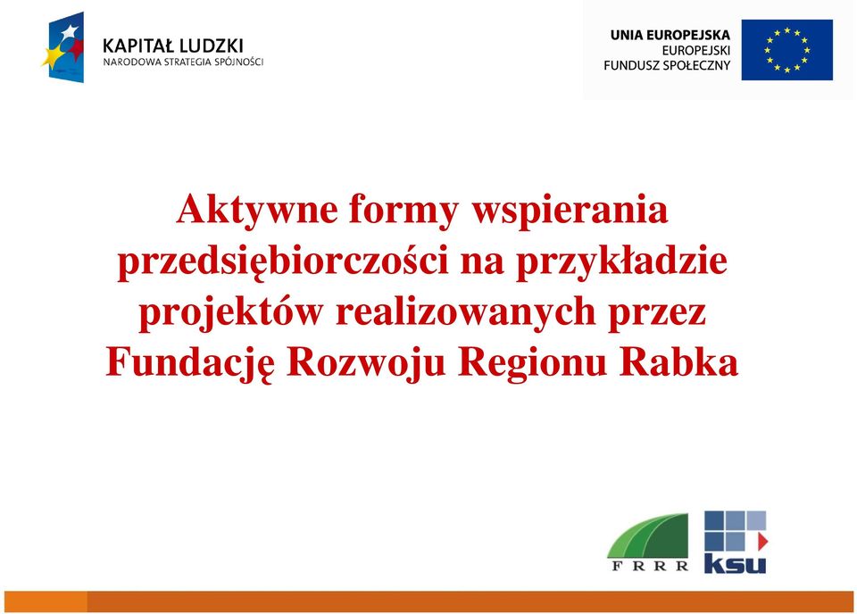 przykładzie projektów