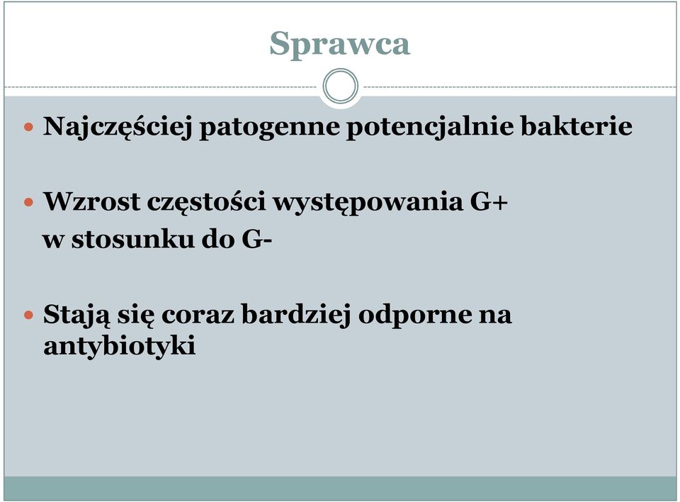 częstości występowania G+ w stosunku