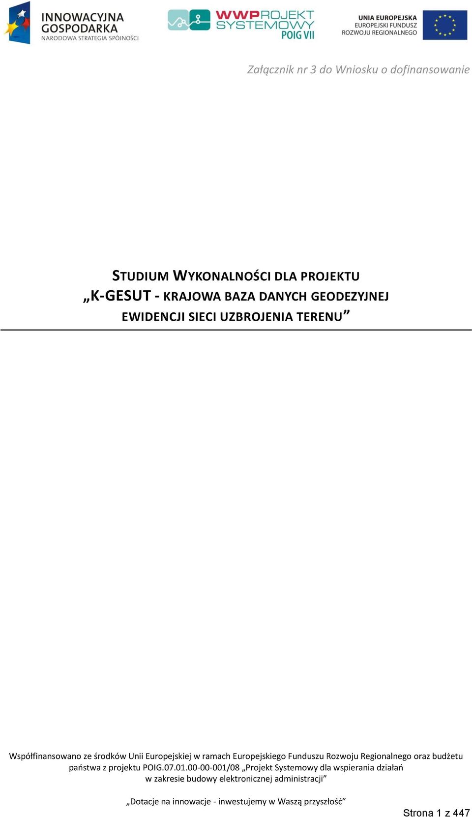 GEODEZYJNEJ EWIDENCJI SIECI UZBROJENIA TERENU państwa z