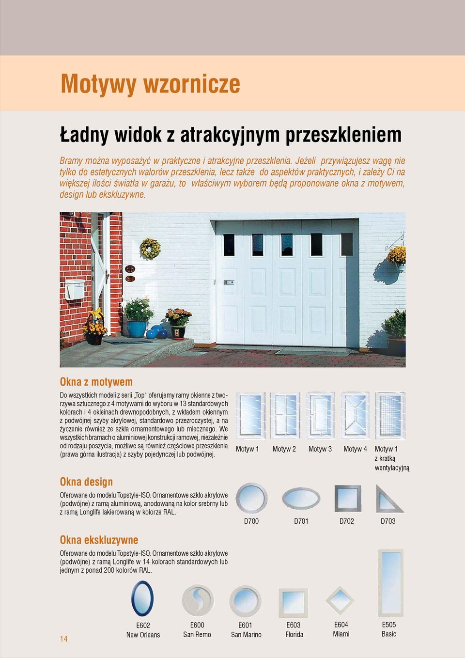 okna z motywem, design lub ekskluzywne.