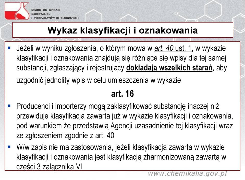 wpis w celu umieszczenia w wykazie art.