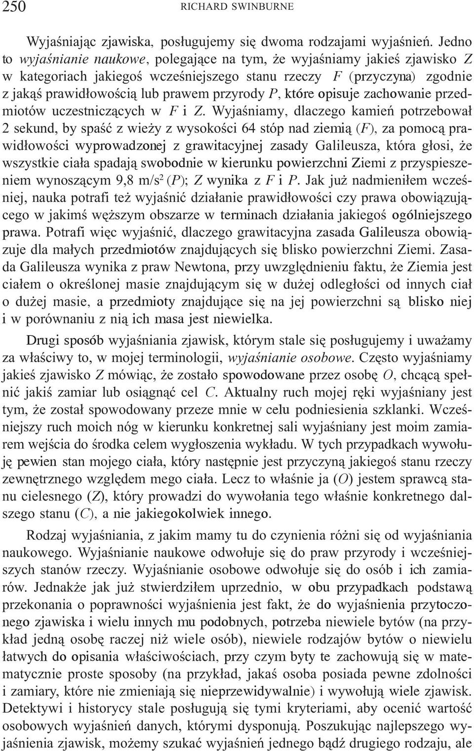 które opisuje zachowanie przedmiotów uczestnicz¹cych w F i Z.