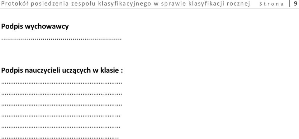 klasyfikacji rocznej S t r o n a 9