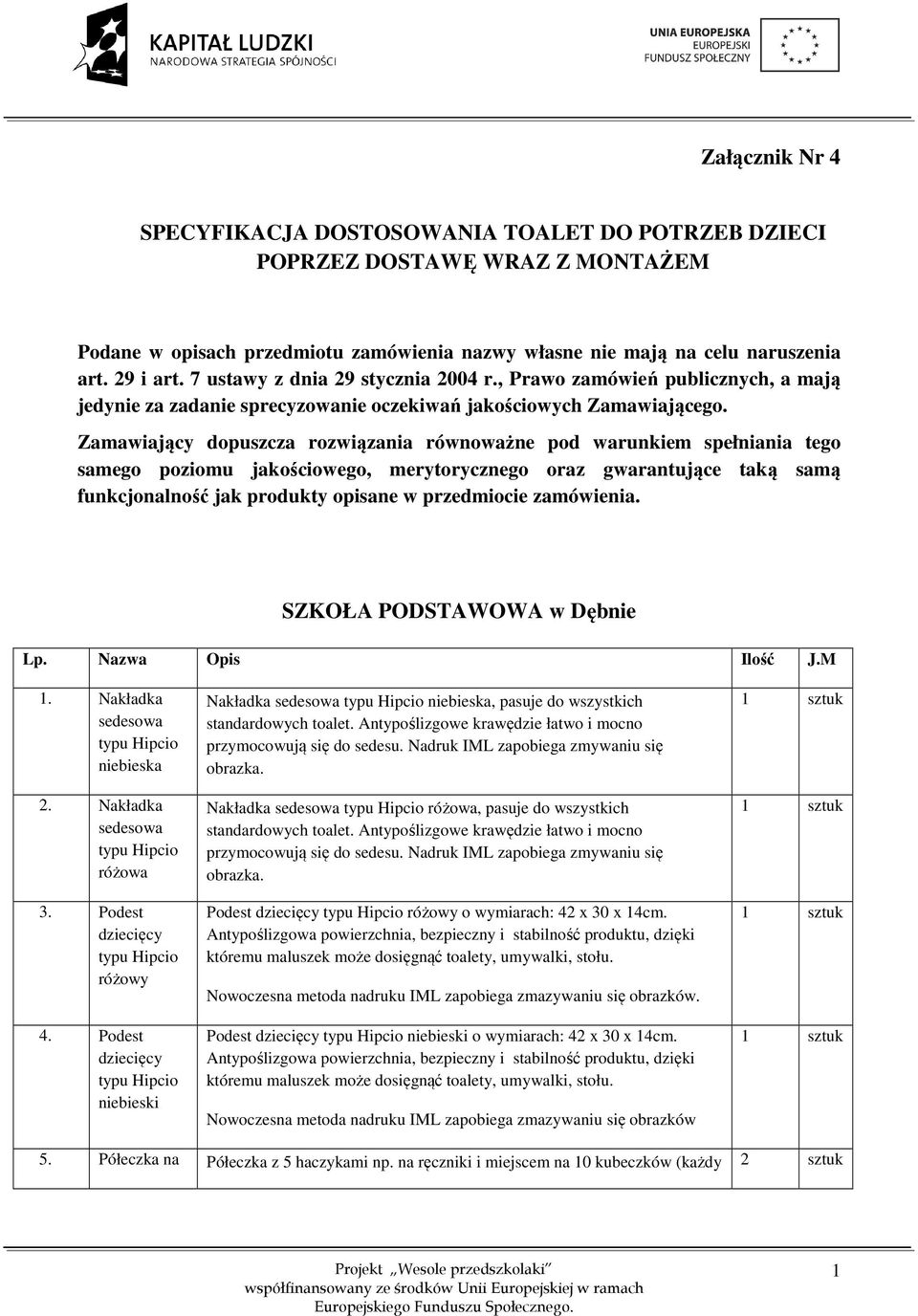 Zamawiający dopuszcza rozwiązania równoważne pod warunkiem spełniania tego samego poziomu jakościowego, merytorycznego oraz gwarantujące taką samą funkcjonalność jak produkty opisane w przedmiocie