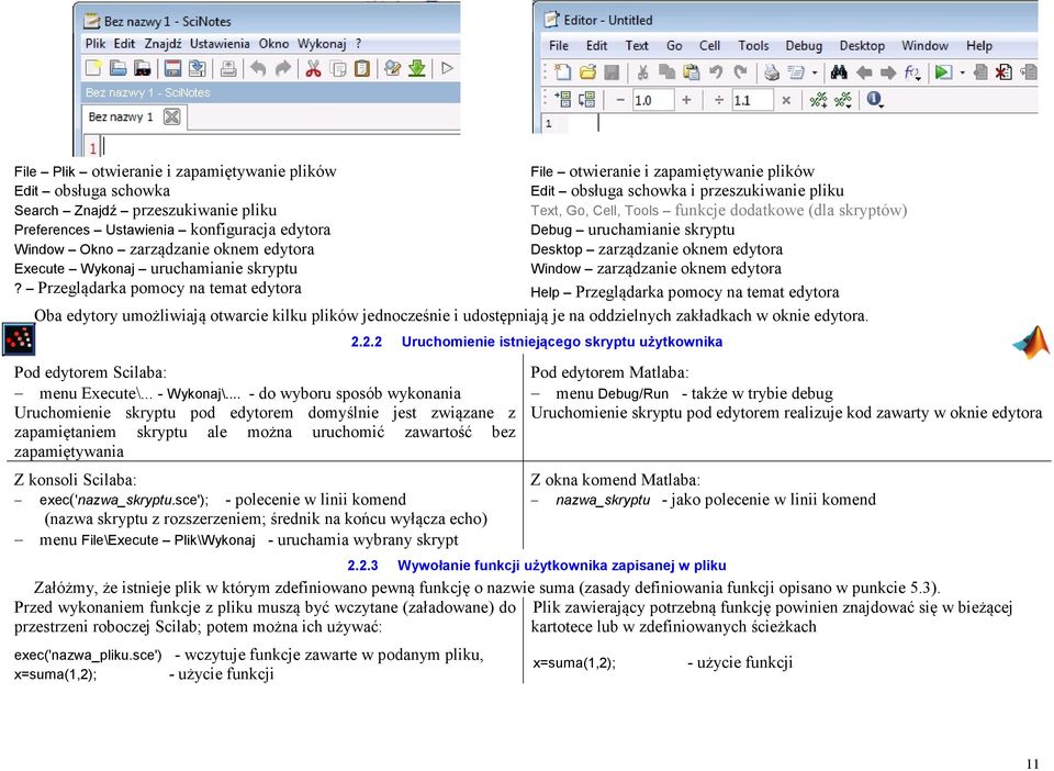 Wykonaj uruchamianie skryptu Window zarządzanie oknem edytora?